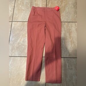 NWT TERRECOTTA SPANX POLISHED ANKLE SLIM PANTS SIZE M